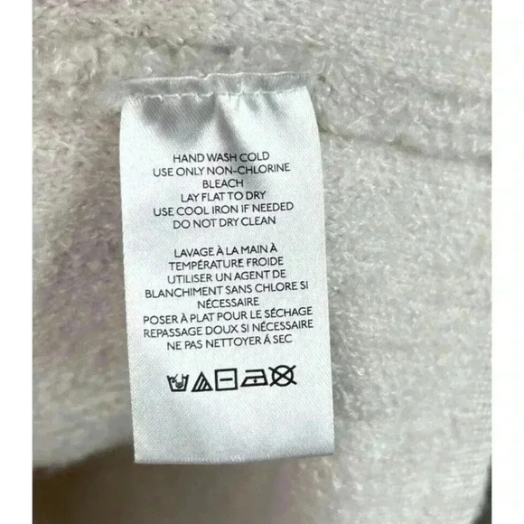 Anthropologie Shirt Jacket Medium Shacket Zig Zag Button Down Oatmeal Color - Picture 7 of 10